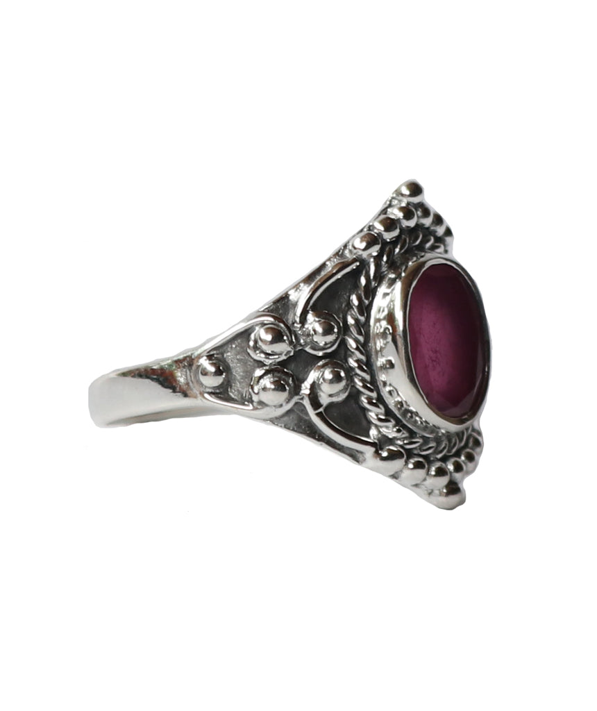 Sterling Silver Gemstone Ring