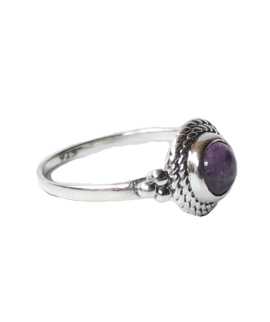 Sterling Silver Ring with Large Stone