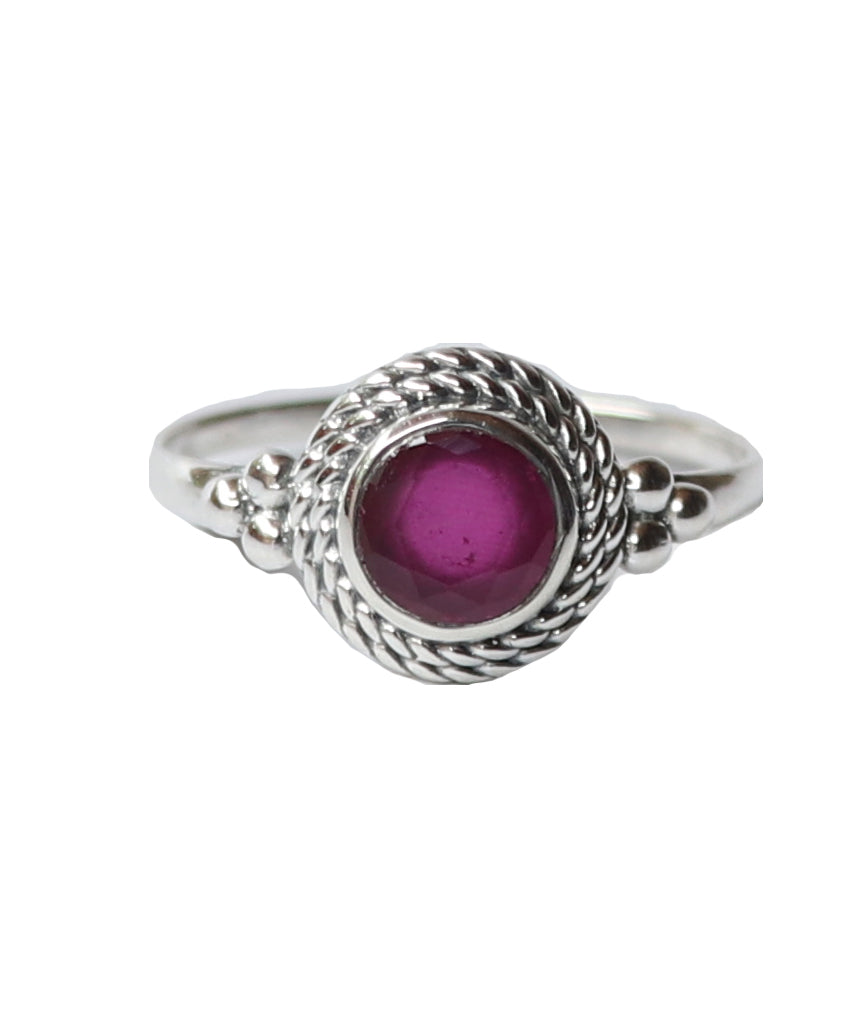 Sterling Silver Ring with Large Stone