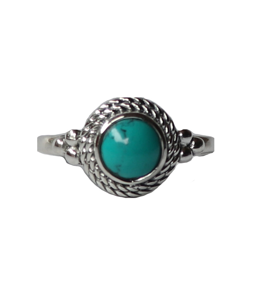 Sterling Silver Ring with Large Stone