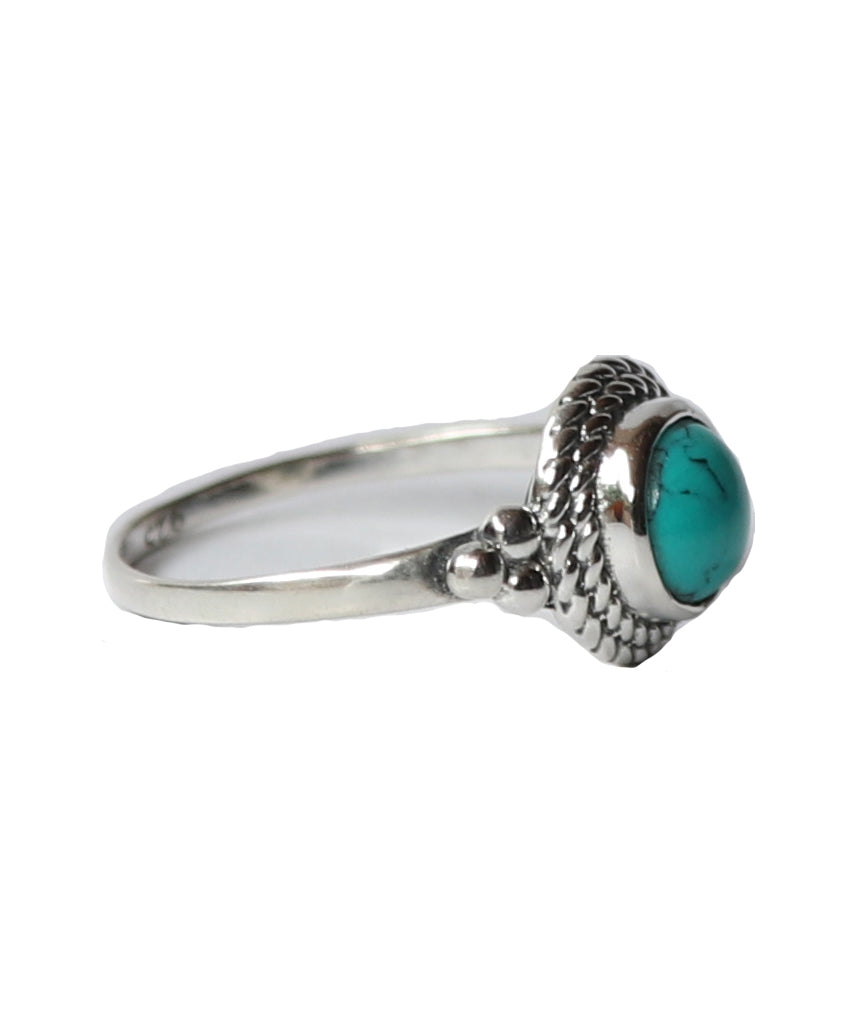 Sterling Silver Ring with Large Stone