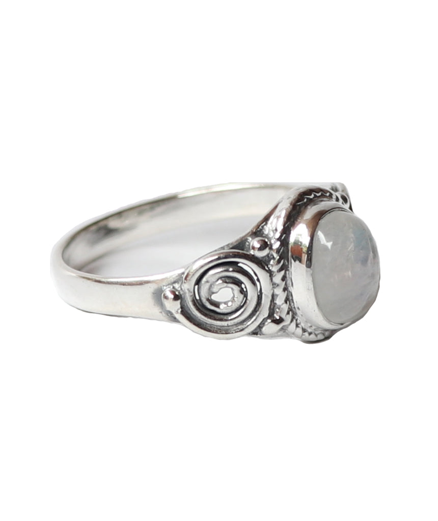 Sterling Silver Oval Stone Ring