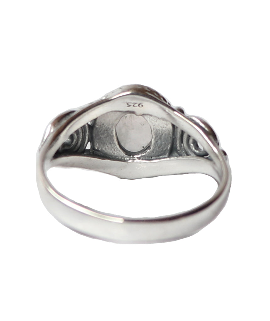 Sterling Silver Oval Stone Ring