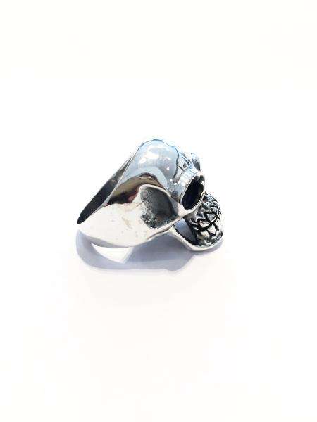 Premium Silver Smiley Skull Ring