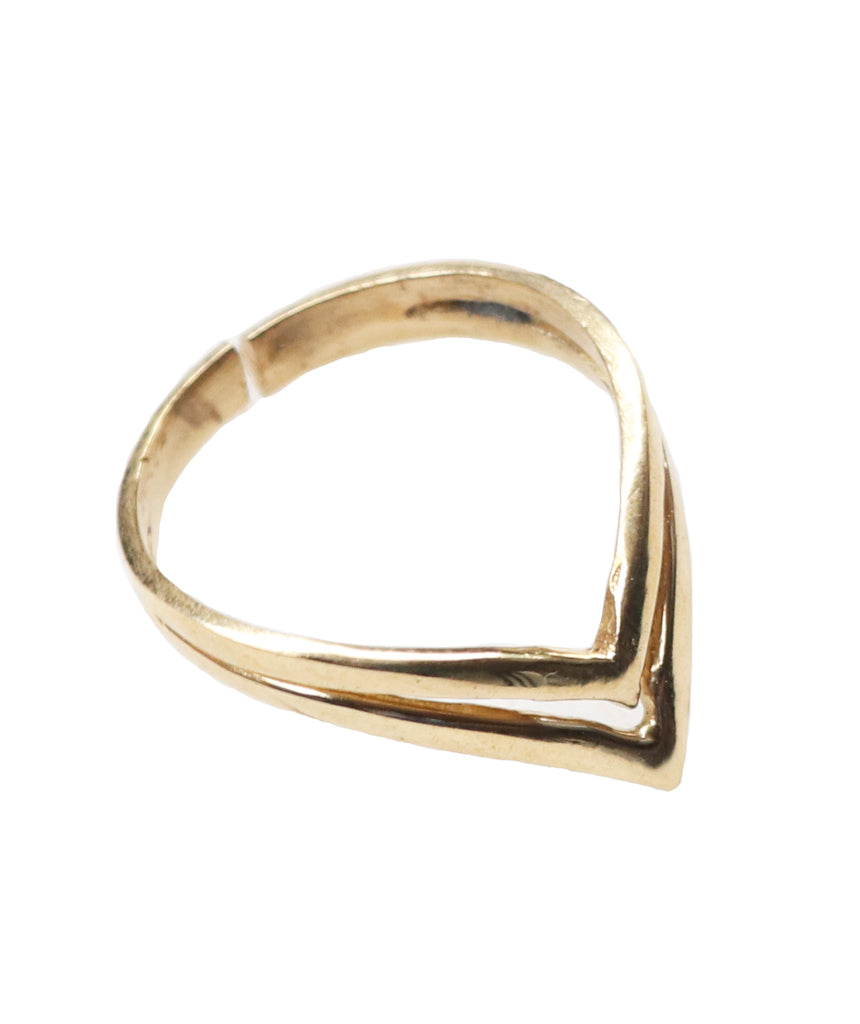 Geometric Double Triangle Ring