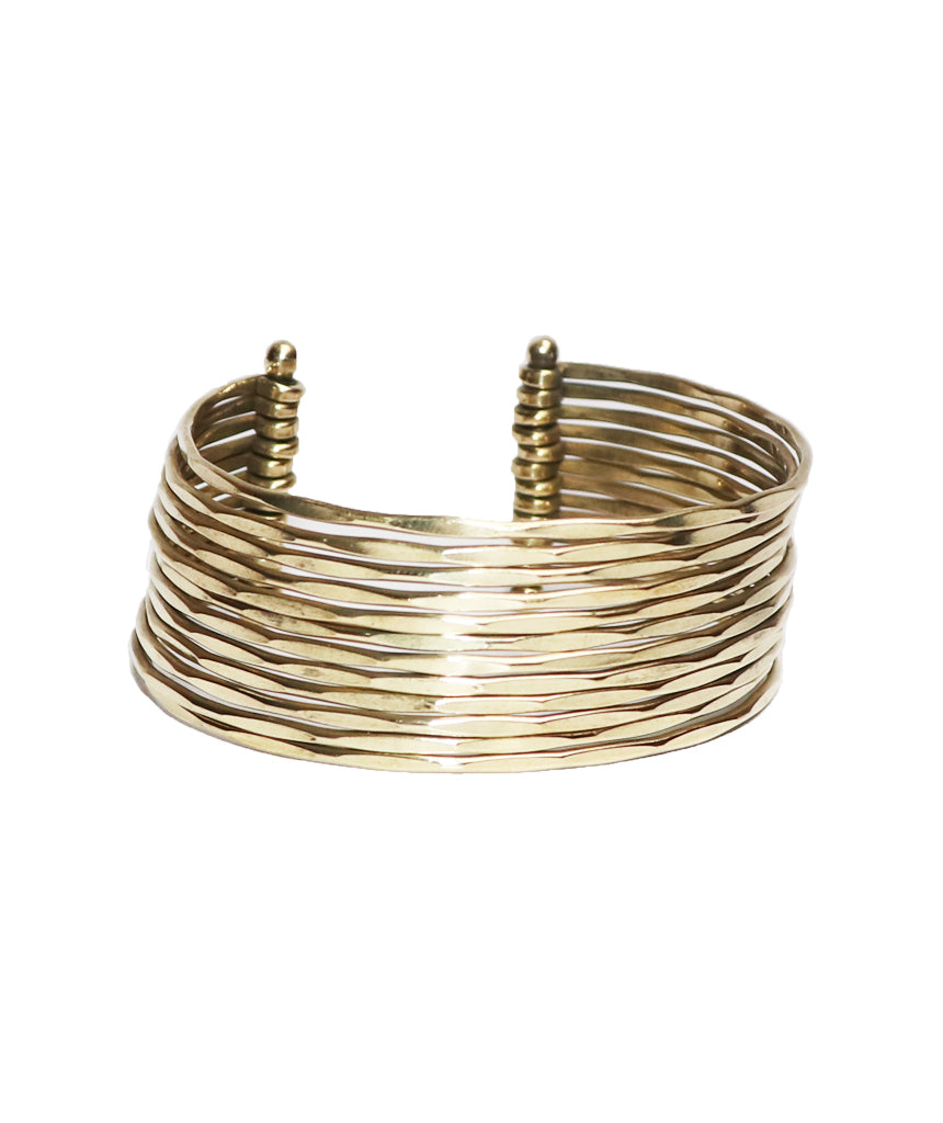 Multistrand Statement Brass Cuff