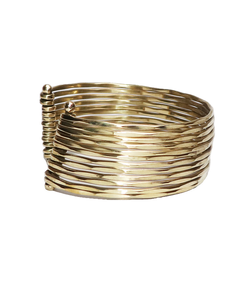 Multistrand Statement Brass Cuff