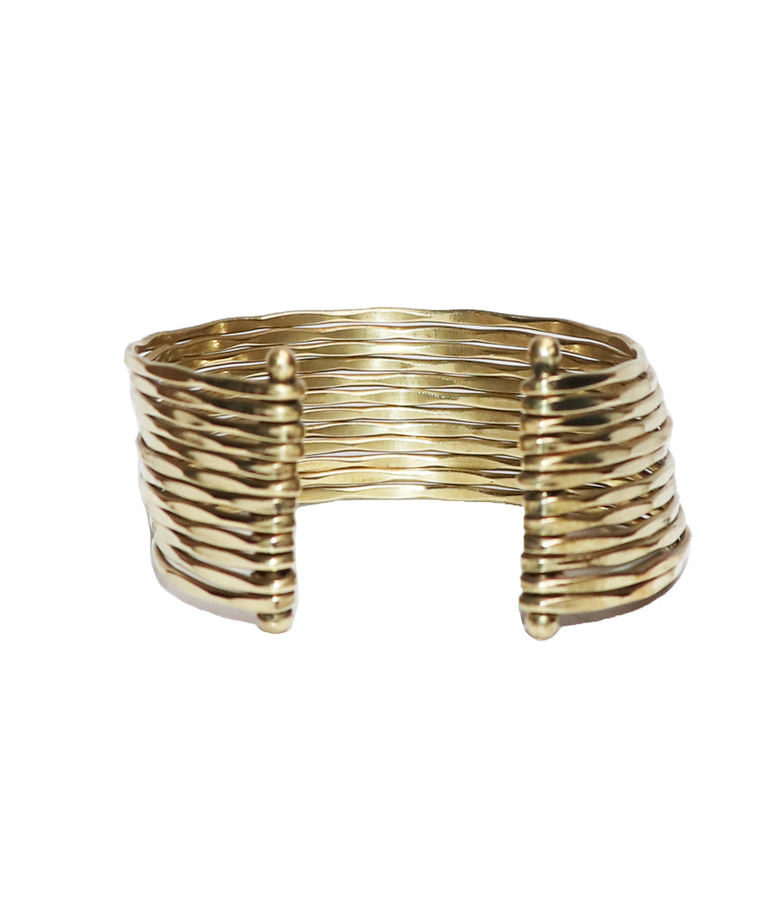 Multistrand Statement Brass Cuff