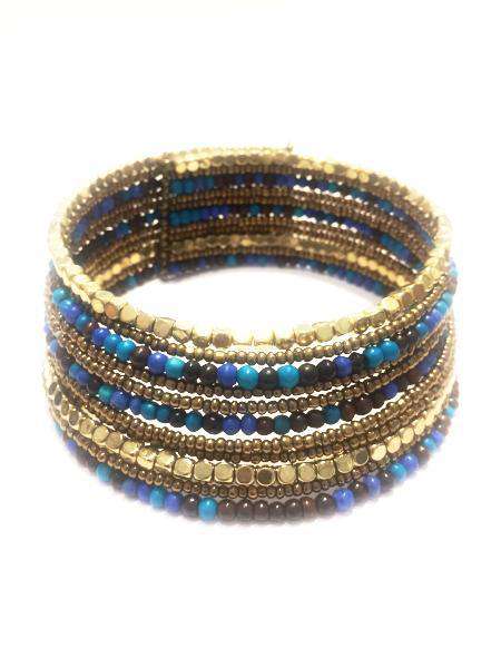 Gold & Blue Choker