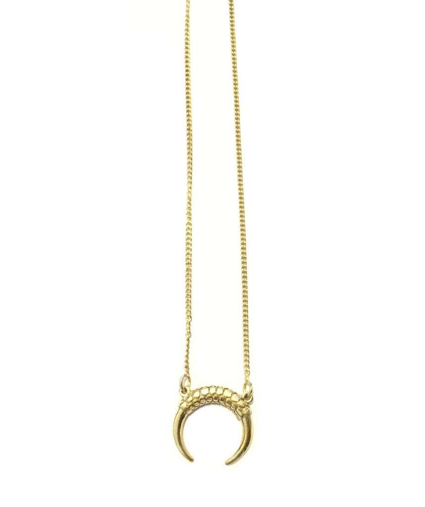 Gold Horn Necklace