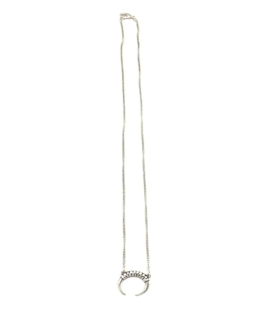 Silver Horn Necklace