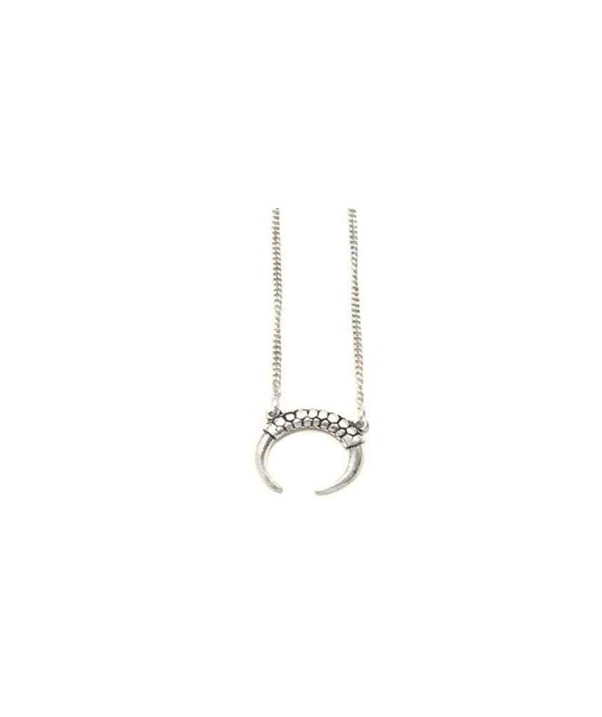 Silver Horn Necklace
