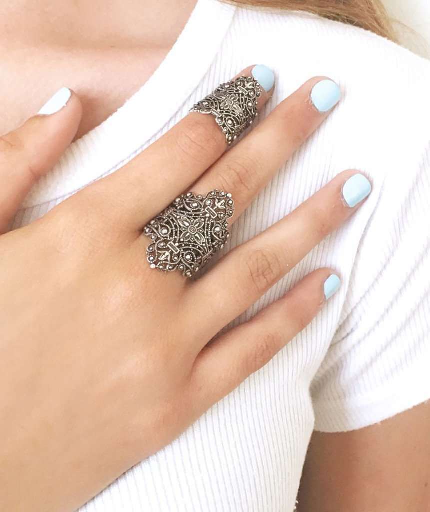 Premium Elegant Midi Ring Silver