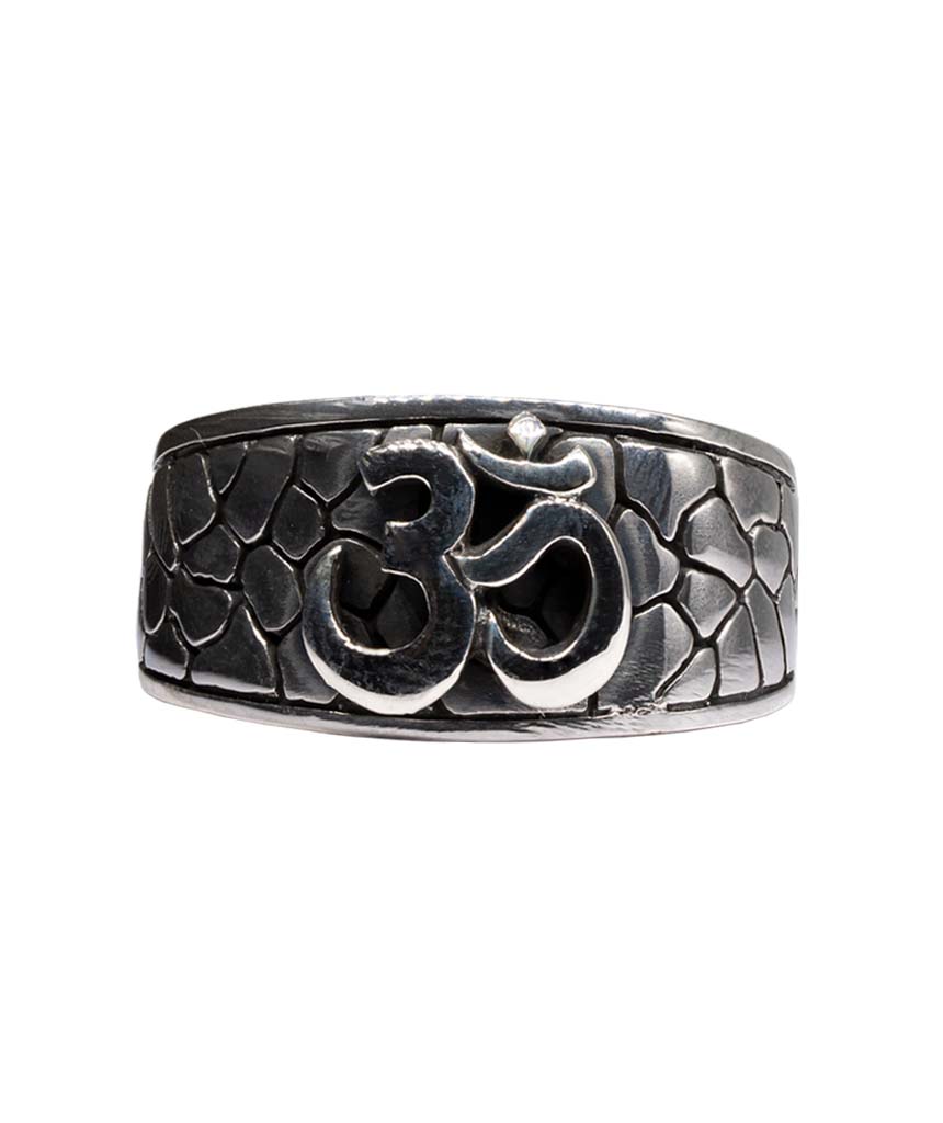 Premium Silver Om Ring