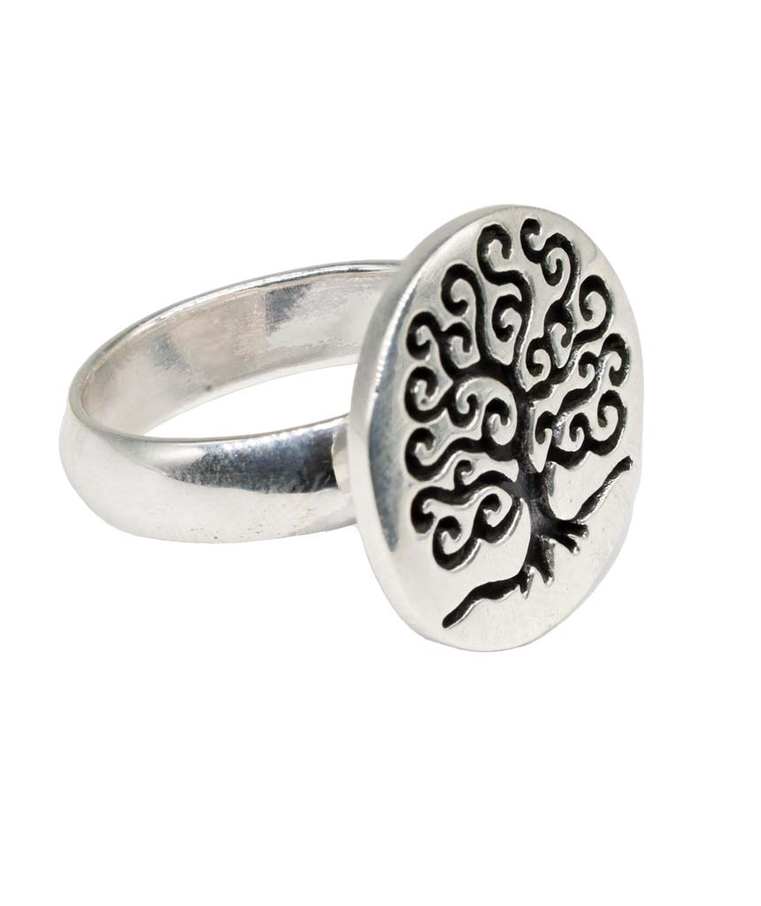 Premium Silver Tree of Life Ring