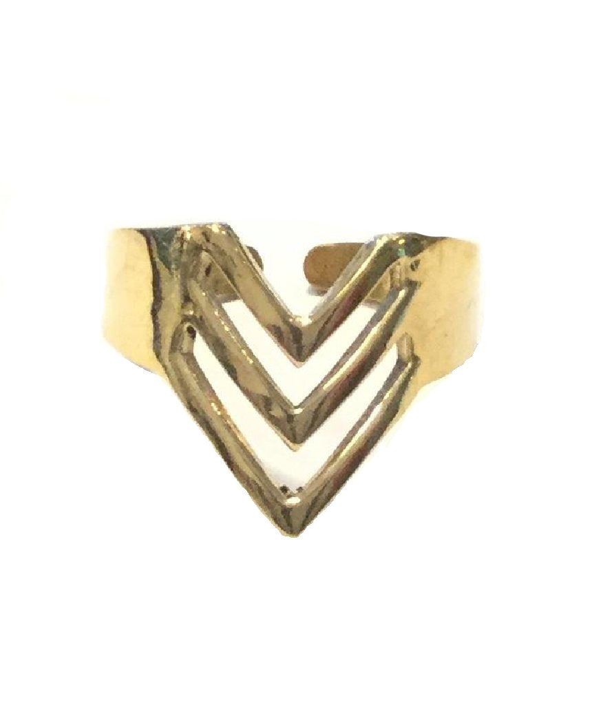 Triple Triangle Ring