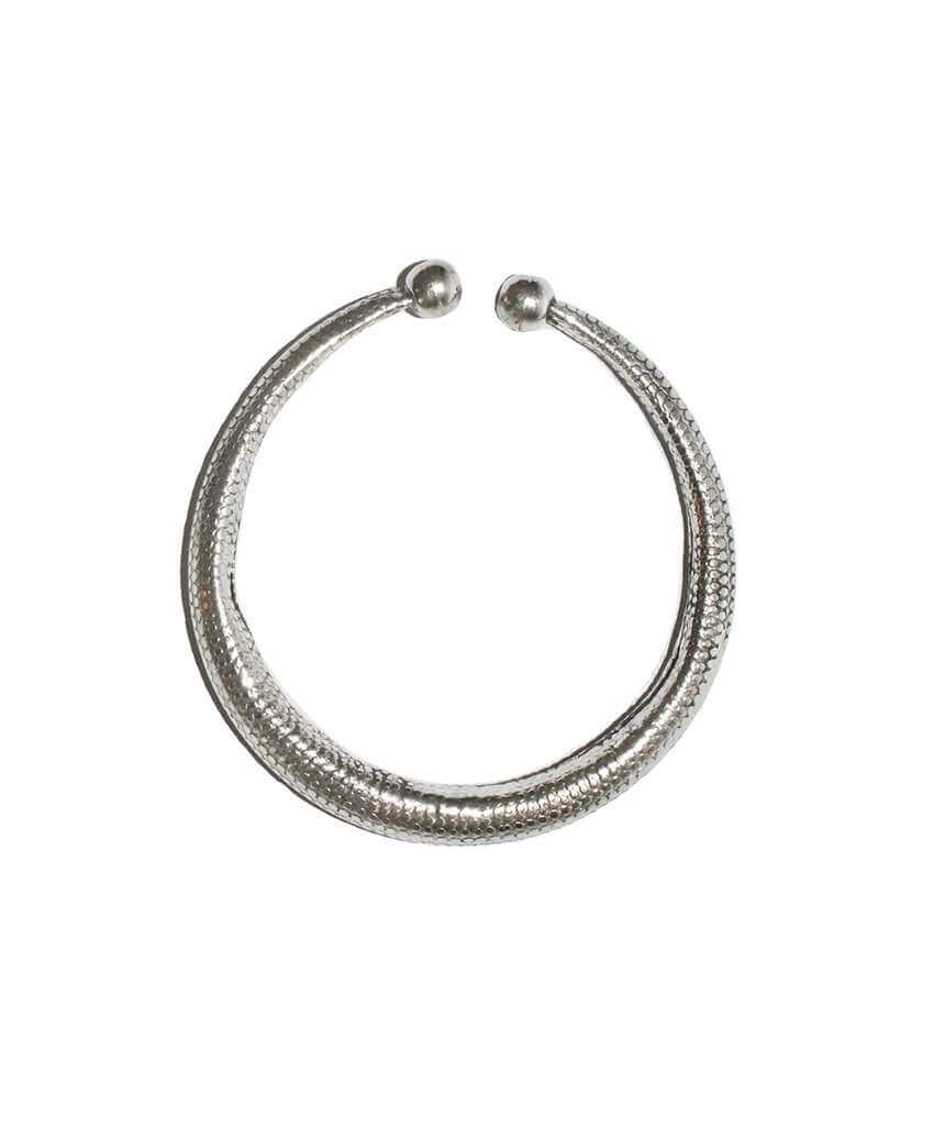 Silver Classic Snakeskin Bracelet