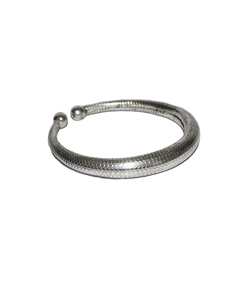 Silver Classic Snakeskin Bracelet