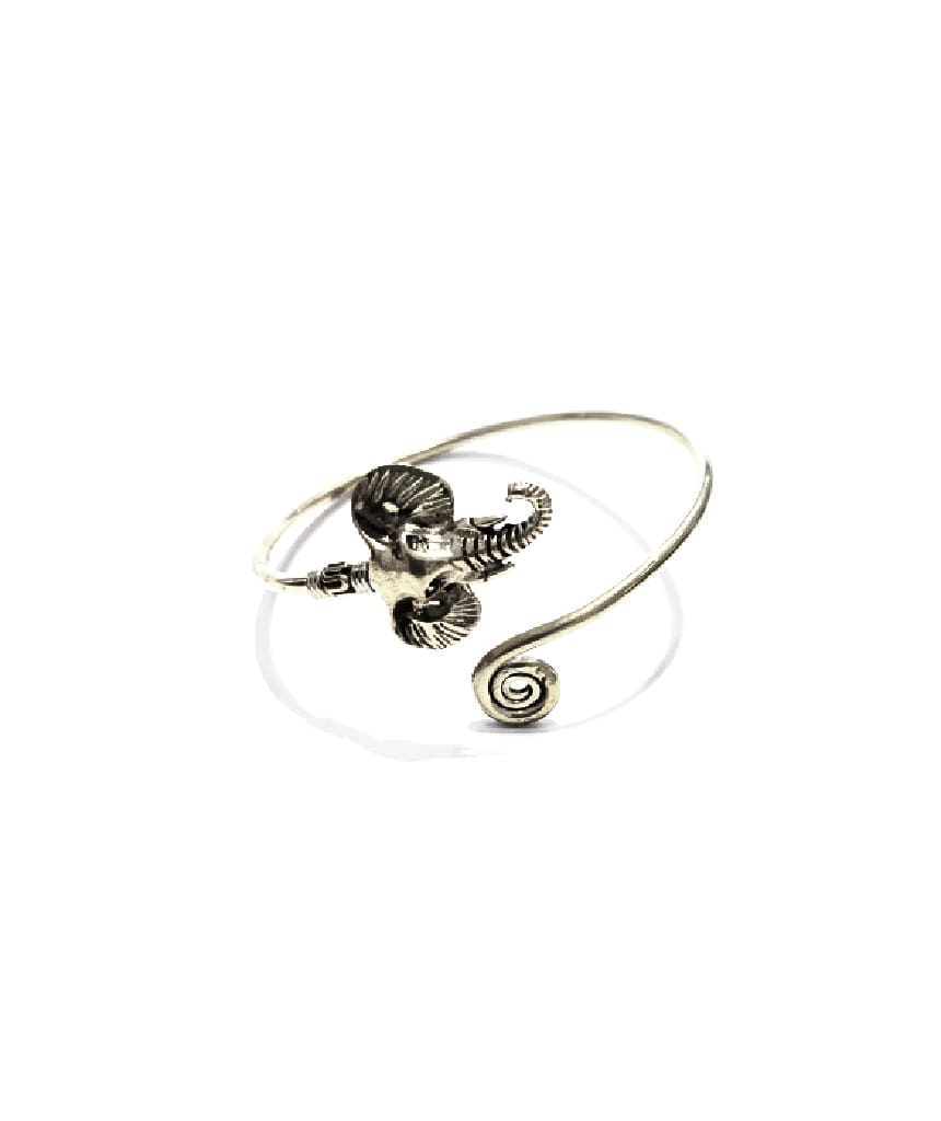 Silver Elephant Bangle Bracelet