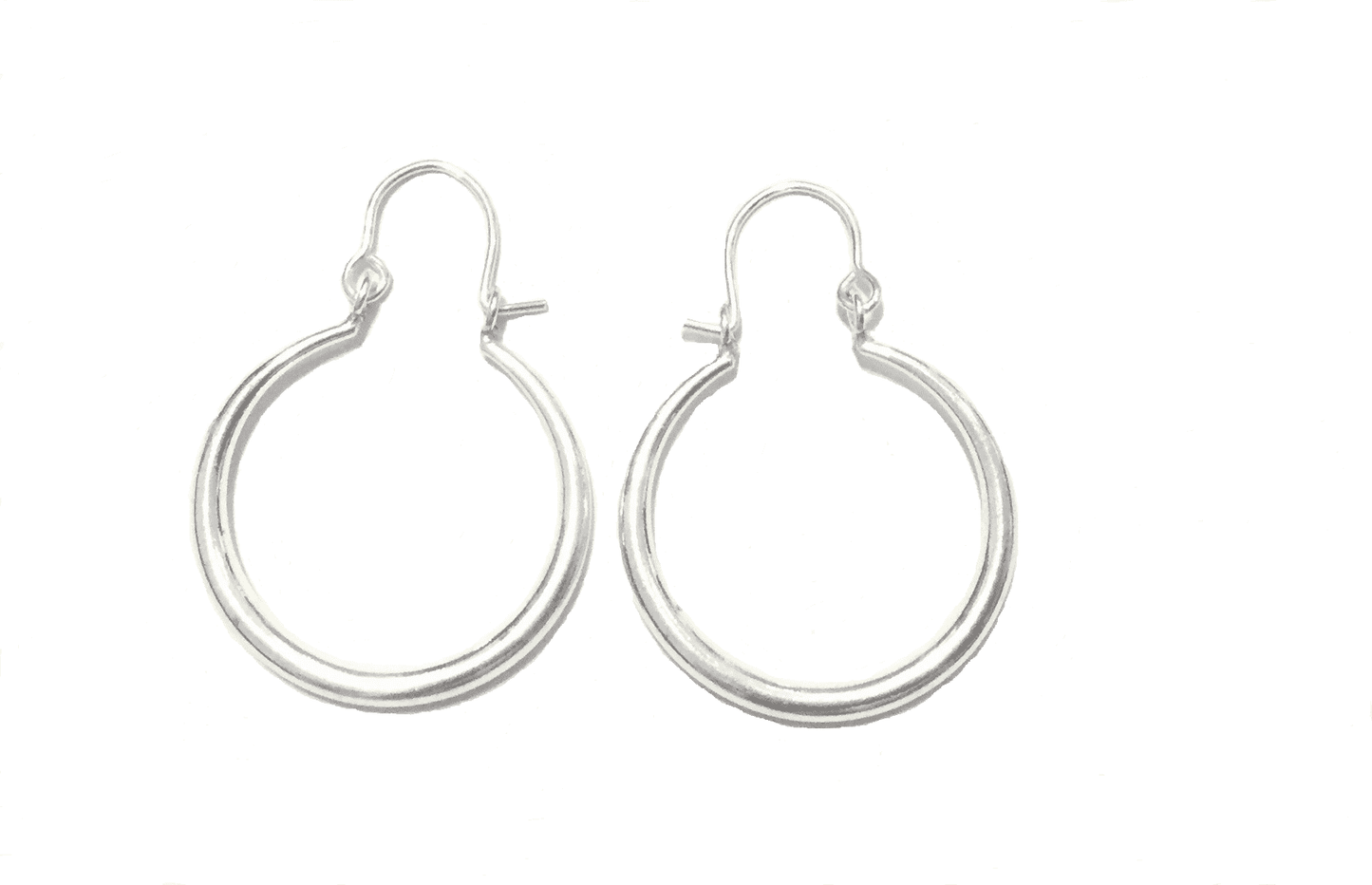 Silver Extra Large Egyptian Hoop Earrings