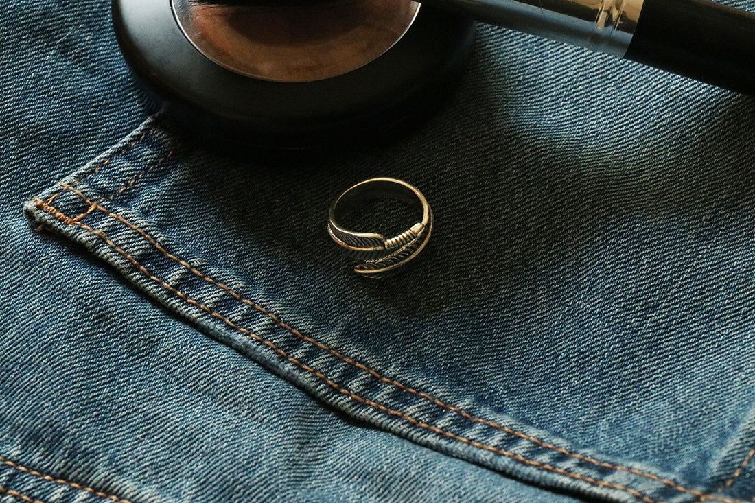 Silver Feather Ring