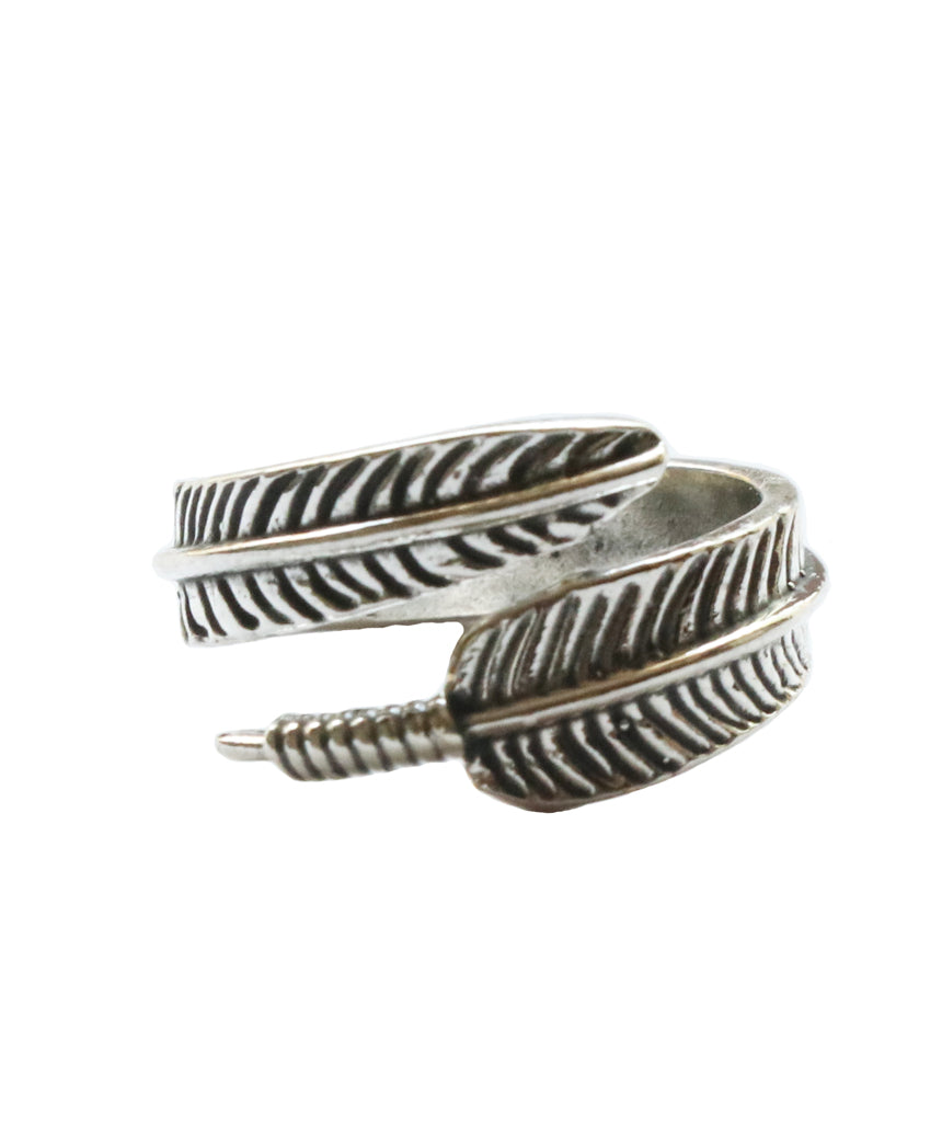 Silver Feather Ring