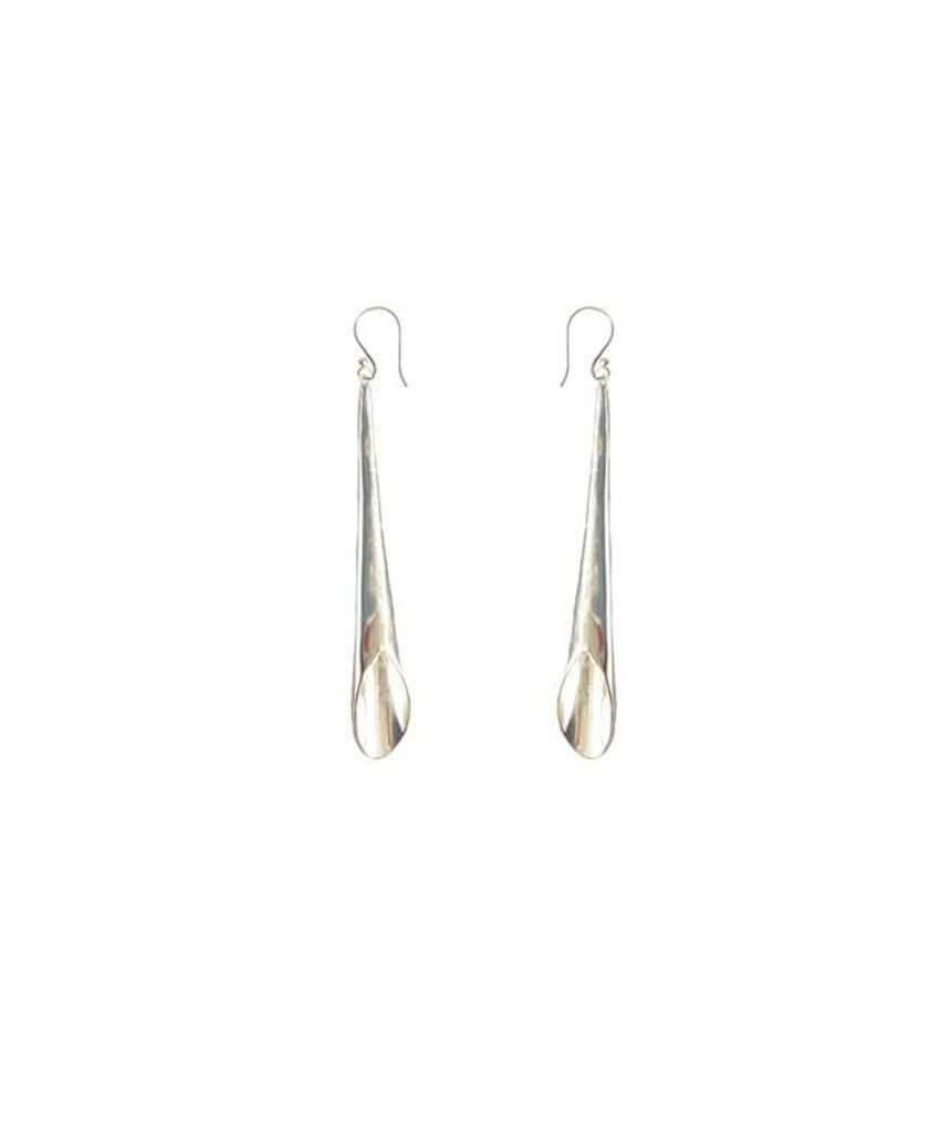 SIlver Flute Earrings