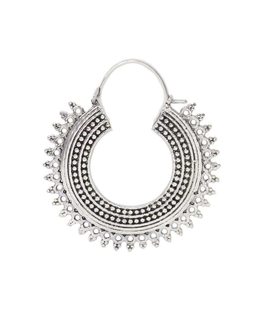 Silver Gypsy Hoop Earrings