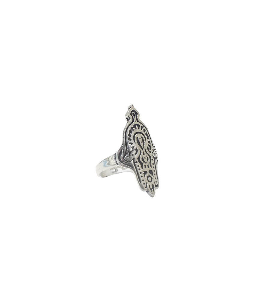 Silver Hamsa Ring