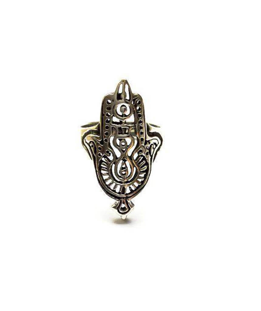 Silver Hamsa Ring