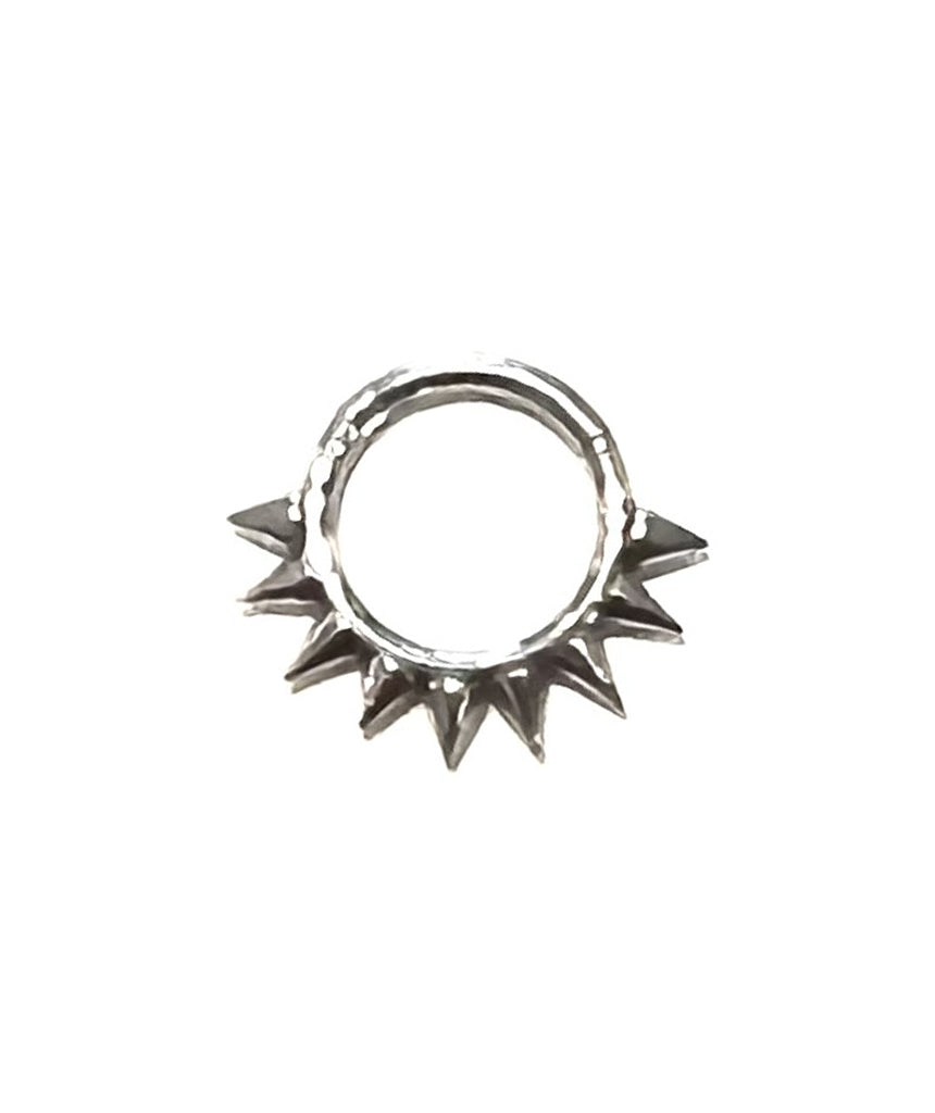 Silver Hinged Septum Ring