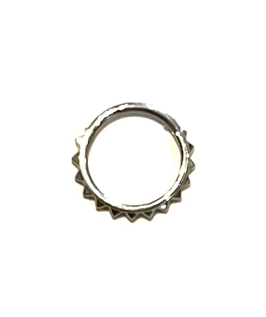 Silver Hinged Septum Ring