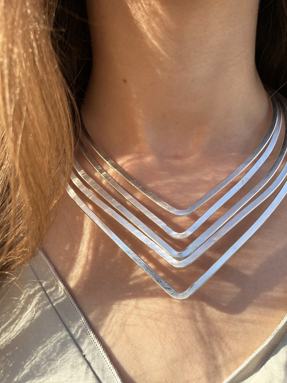 Silver Medussa Choker