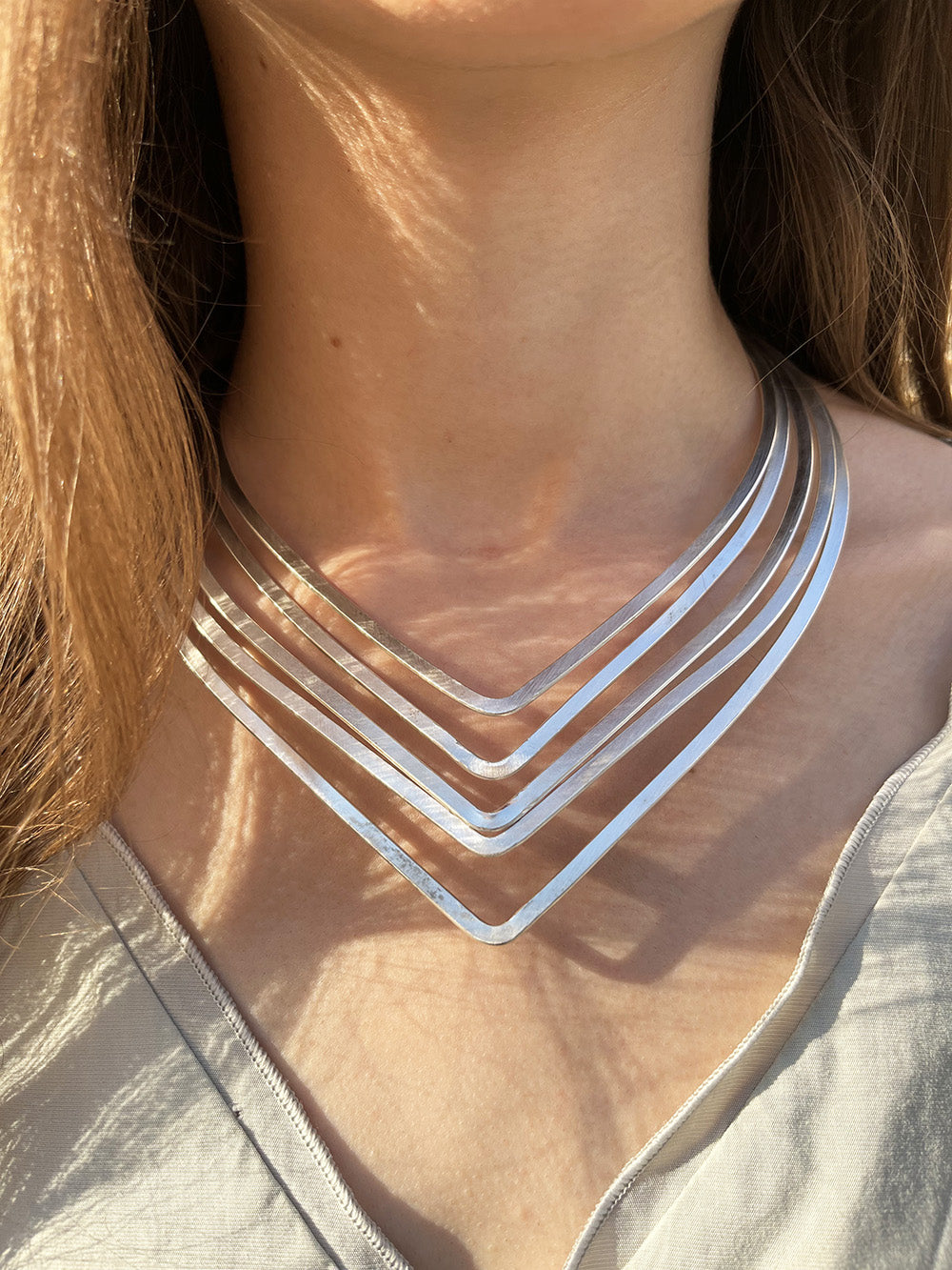 Silver Medussa Choker