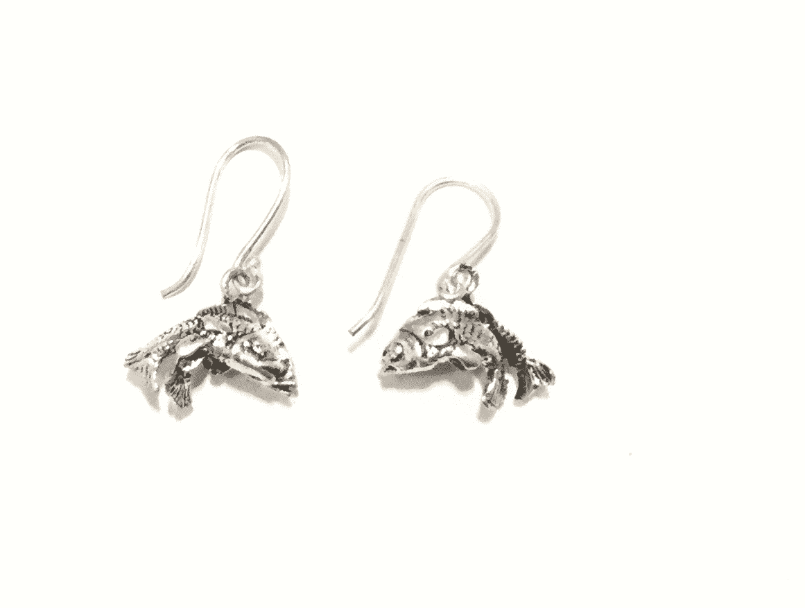 Silver Mini Fish Earrings