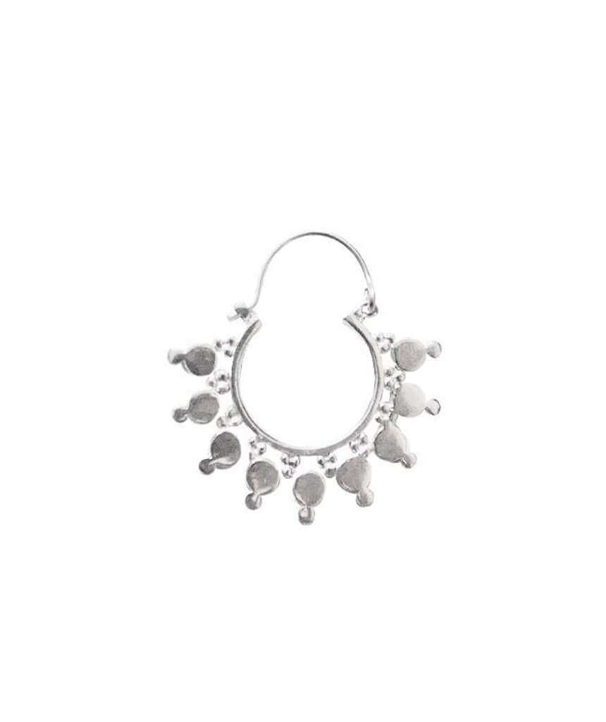 Silver Mini Sun Earrings