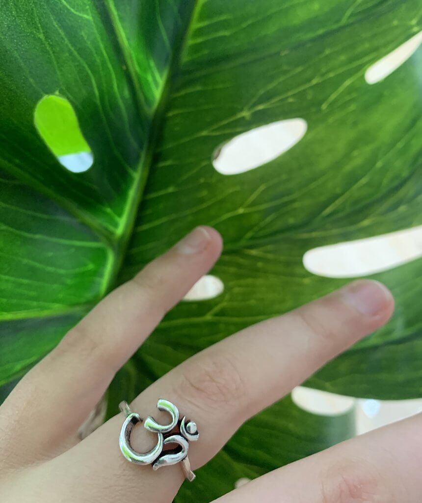 Silver Om Ring