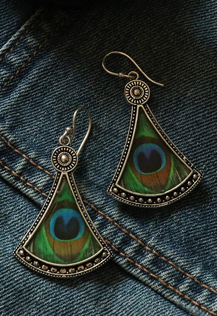 Peacock Earrings