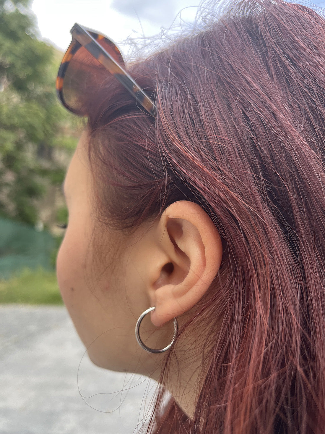 Silver Stainless Steel Hoops
