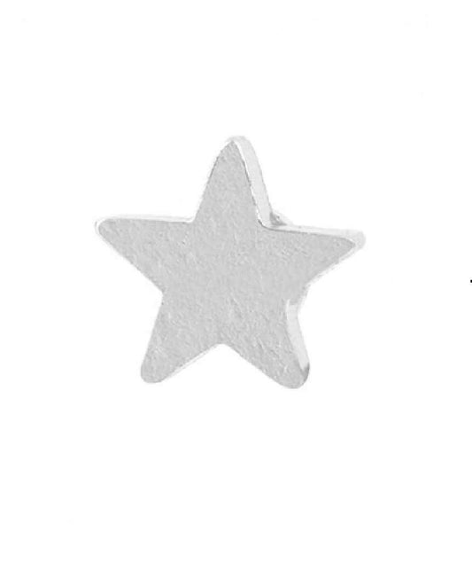 Silver Star Unisex Magnetic Stud Earring