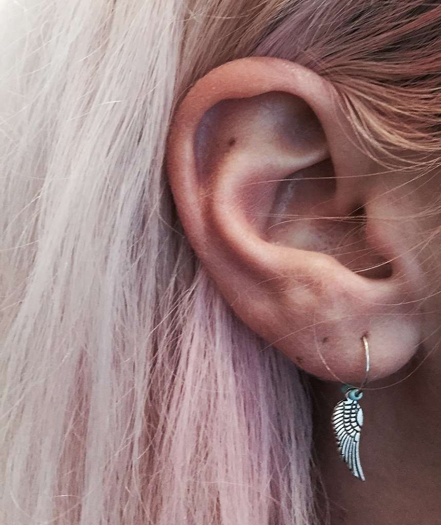 Silver Wing Hoop Body Jewellery