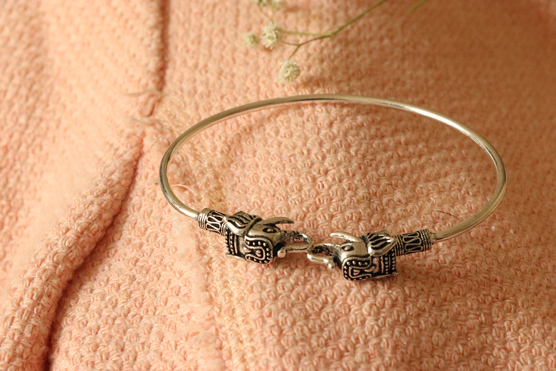 Elephant Bangle Bracelet