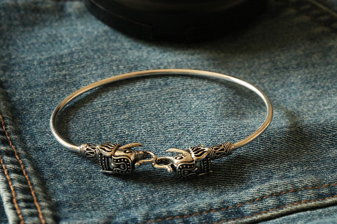 Elephant Bangle Bracelet