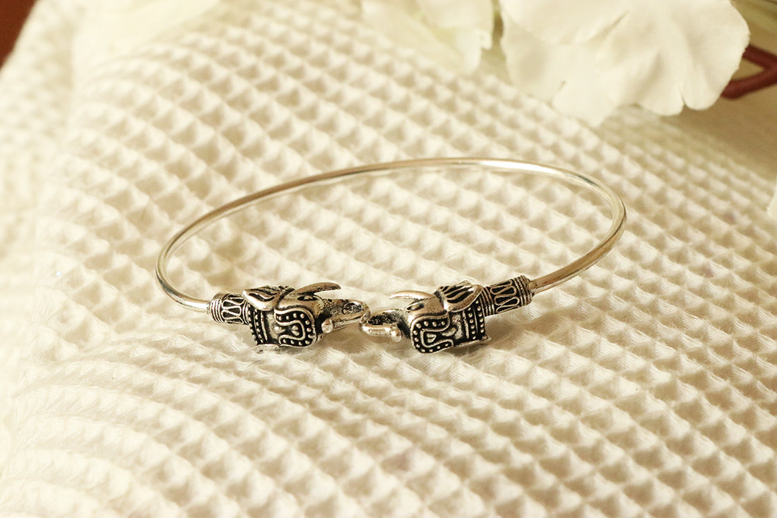 Elephant Bangle Bracelet