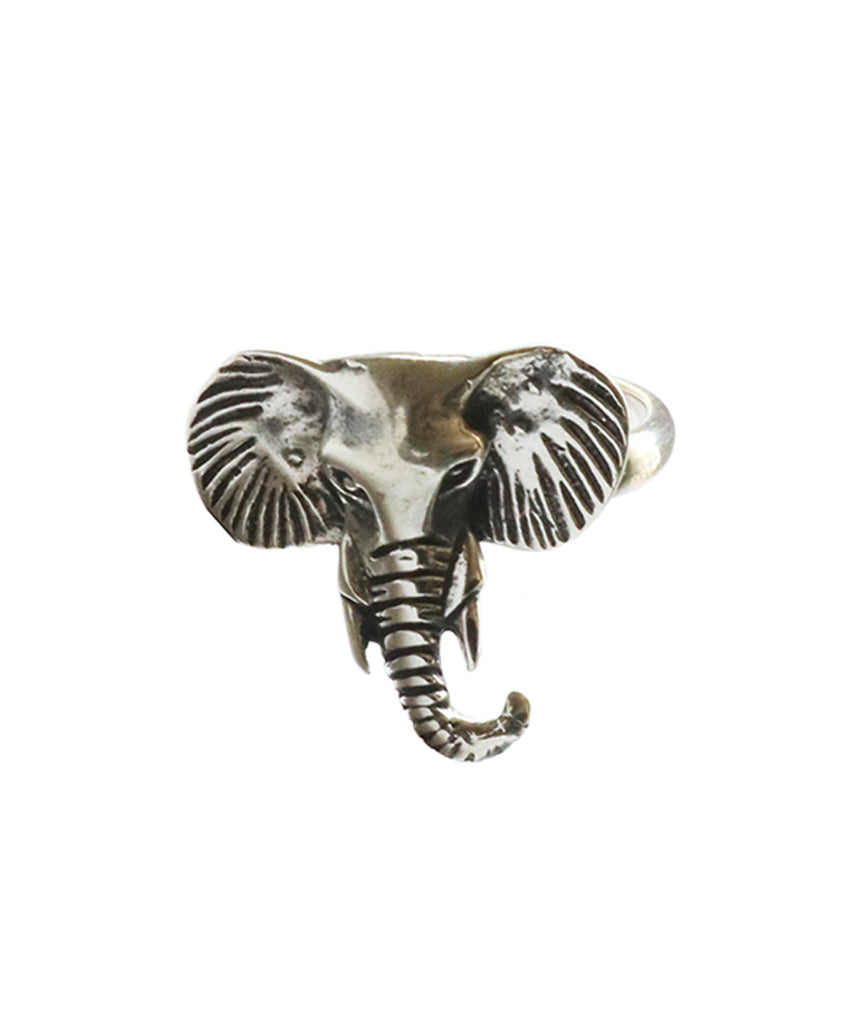 Silver Elephant Ring