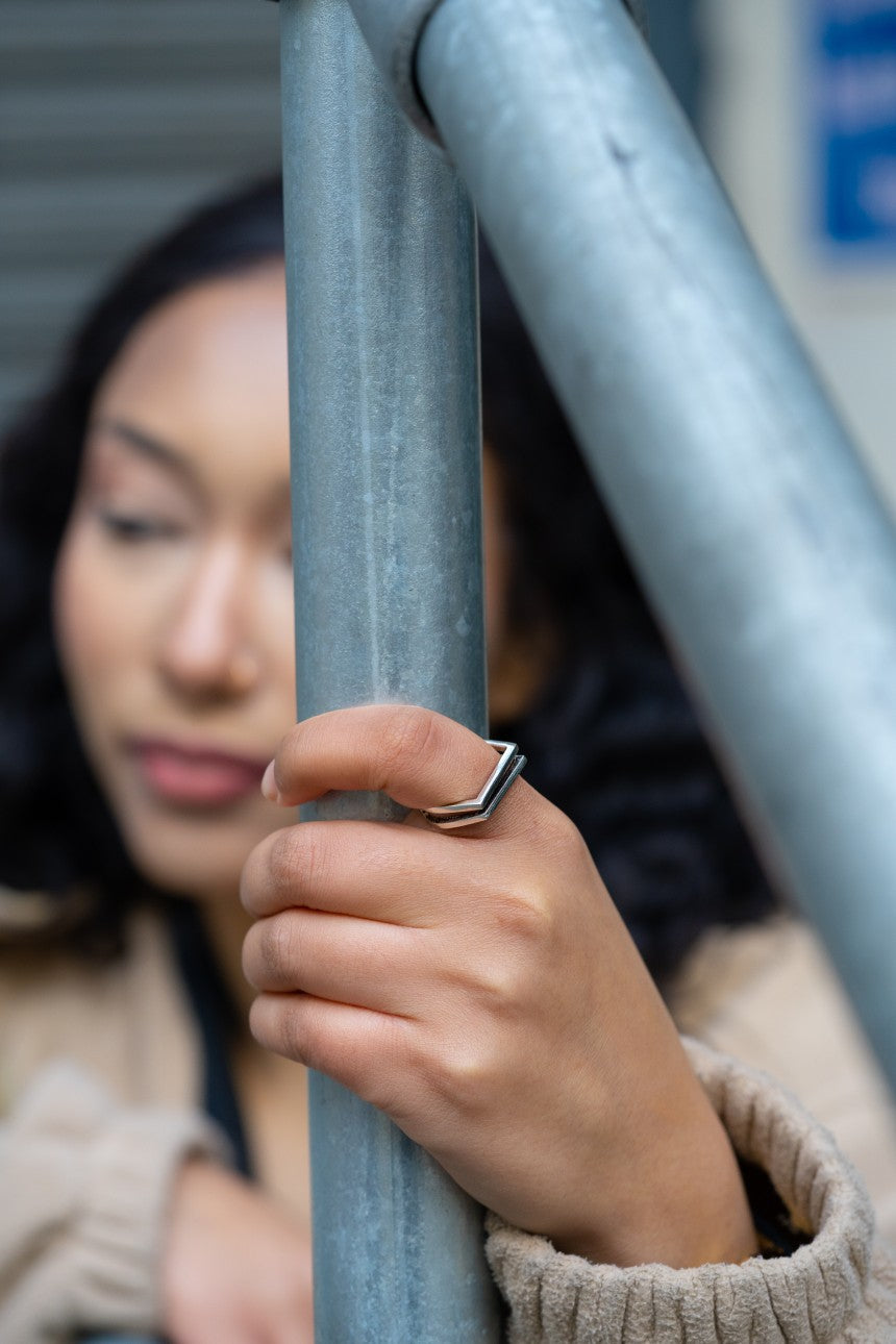 Geometric Thumb Ring