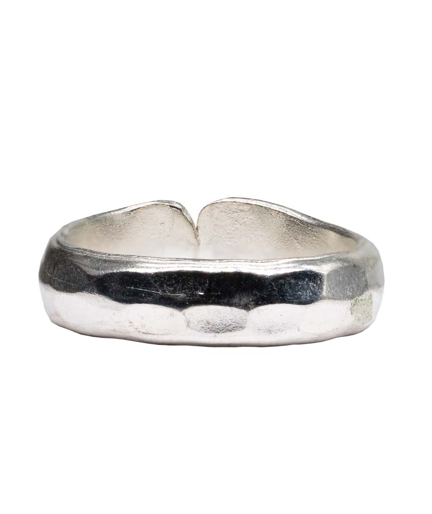 Silver Hammered Ring