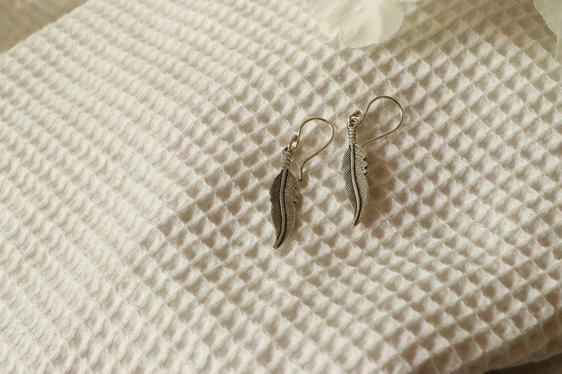 Mini Feather Earrings