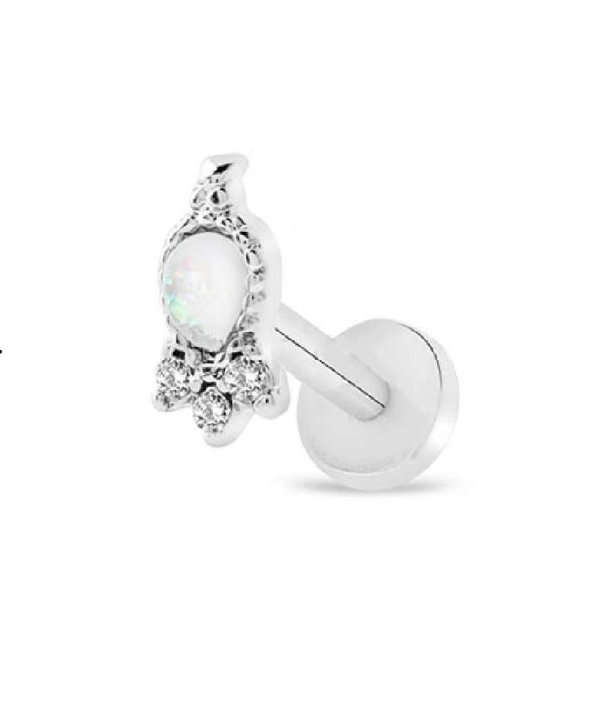 Silver Surgical Steel Rocket Tragus