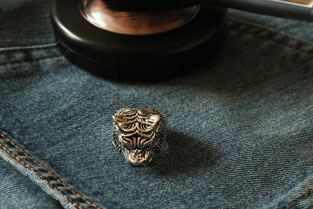 Tiger Head Ring